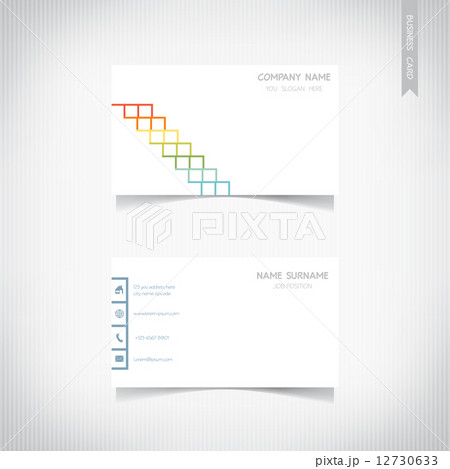 Business card template set, vector eps10 12730633