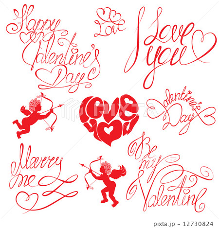 Set of hand written text Set of hand written text 12730824