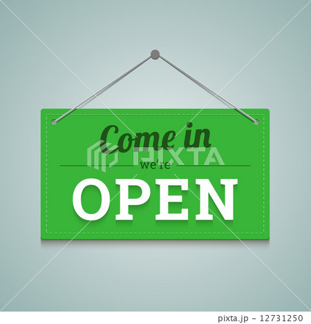 Come In We Are Open Sign In Flat Style Vector のイラスト素材 Come In We Are Open Sign In Flat Style Vector のイラスト素材