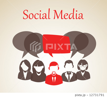 Social media forum illustration 12731791
