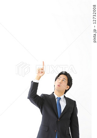 指差す・男性ビジネスマン 指差す・男性ビジネスマン 12732008