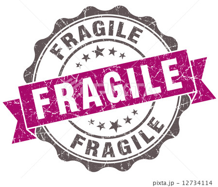 Fragile violet grunge retro style isolated seal 12734114