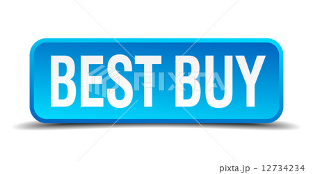 best buy blue 3d realistic square isolated button best buy blue 3d realistic square isolated button 12734234