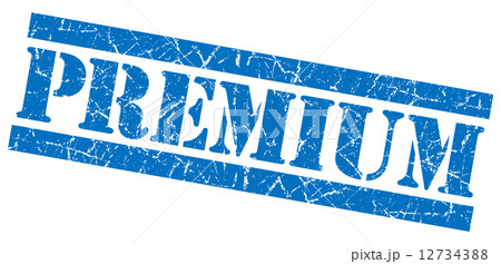Premium grunge blue stamp 12734388