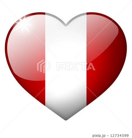 peru heart button peru heart button 12734399