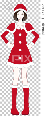 Women Santa angry 12734482