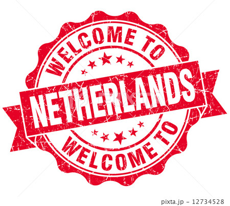 Welcome to Netherlands red grungy vintage isolated seal Welcome to Netherlands red grungy vintage isolated seal 12734528