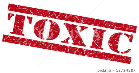 Toxic red grunge stamp 12734587