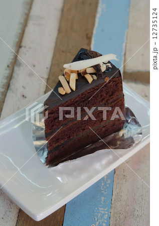 Dark chocolate cake 12735124
