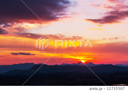 Mountains on sunset Mountains on sunset 12735507