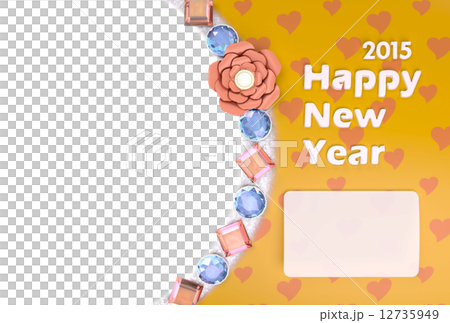 Flower and jewelry greeting cards (Orange) 12735949