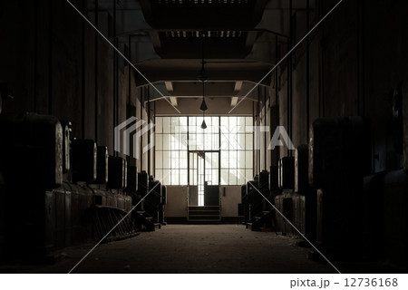 Dark and abandoned place 12736168