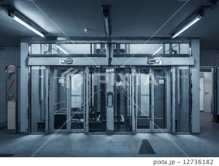Modern building with an elevator Modern building with an elevator 12736182