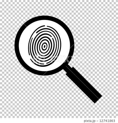 Fingerprints appearing on the magnifying glass Fingerprints appearing on the magnifying glass 12741863