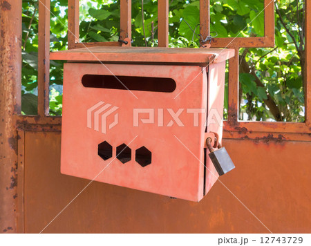 red iron mailbox on homepage 12743729