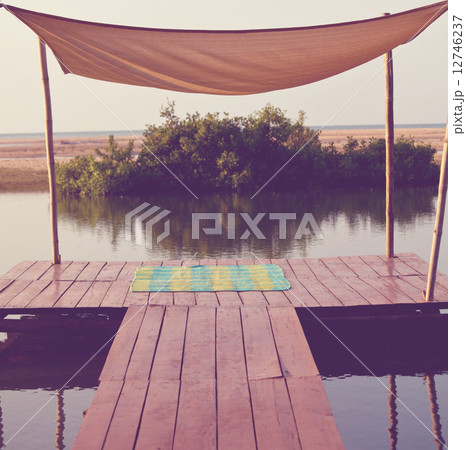 Boardwalk on beach Boardwalk on beach 12746237