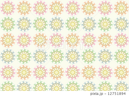 Tangle Ball Pattern on Pastel Color 12751894