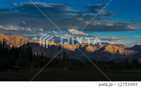 Snow Mountain Range, Leh India Snow Mountain Range, Leh India 12753004