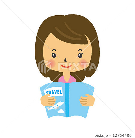 女性　読書 12754406