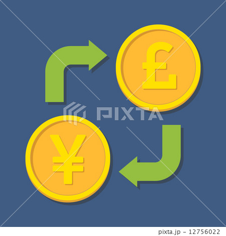 Currency exchange. Yen(Yuan) and Pound Sterling. 12756022