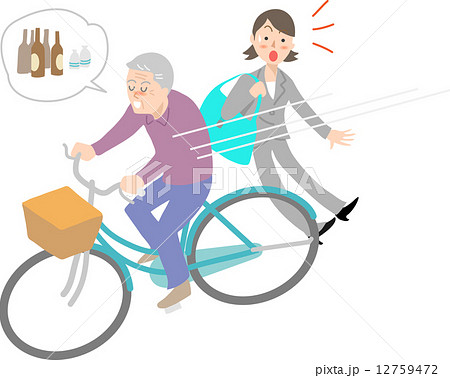 自転車の運転マナー 12759472