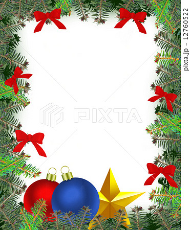 クリスマスフレームのイラスト素材 12760522 Pixta