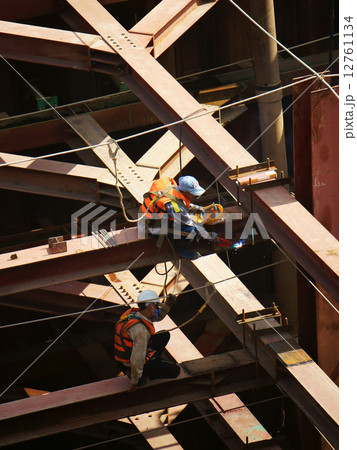 Vietnam construction worker working on site Vietnam construction worker working on site 12761134