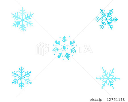 雪模様 結晶 水 青色 冬 氷 クローズアップ 背景 イラスト クリスマス スノーフレーク 装 のイラスト素材