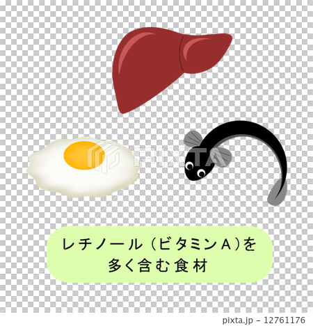 レチノール（ビタミンA）を含む食材 12761176