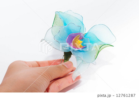 Plastic flower isolated on white background Plastic flower isolated on white background 12761287