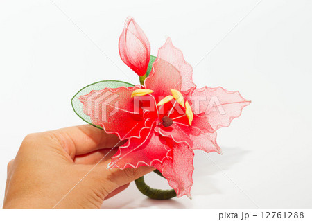 Plastic flower isolated on white background Plastic flower isolated on white background 12761288