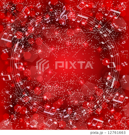 音符　楽譜　背景 12761663