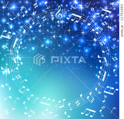 音符　楽譜　背景 12761665