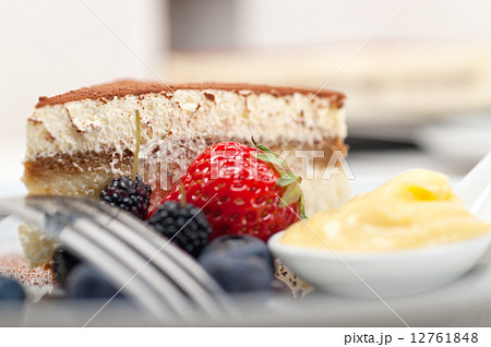 tiramisu dessert with berries and cream tiramisu dessert with berries and cream 12761848