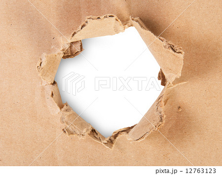 Ripped Hole In Cardboard 12763123