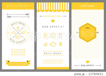 Daily menu design template.  12764631