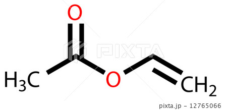 Vinyl acetate structural formula 12765066