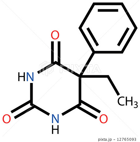 Phenobarbital (epilepsy drug) structural formula Phenobarbital (epilepsy drug) structural formula 12765093