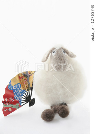 ひつじ年縁起物扇 ひつじ年縁起物扇 12765749