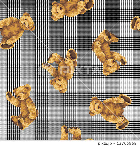 可愛い熊の柄 12765968