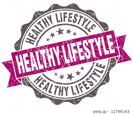 Healthy lifestyle violet grunge retro vintage isolated seal Healthy lifestyle violet grunge retro vintage isolated seal 12766163