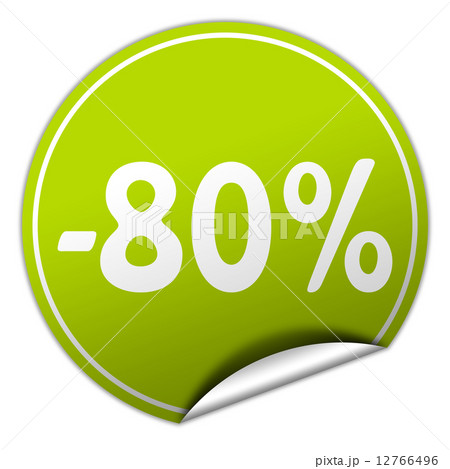 discount round green sticker on white background discount round green sticker on white background 12766496