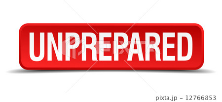 Unprepared red 3d square button isolated on white Unprepared red 3d square button isolated on white 12766853