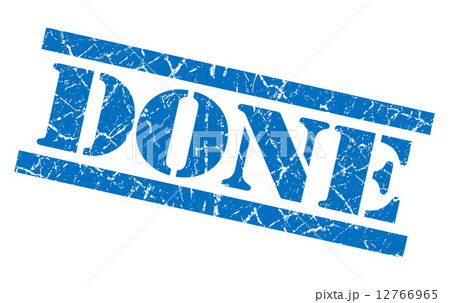 done blue grungy stamp isolated on white background done blue grungy stamp isolated on white background 12766965