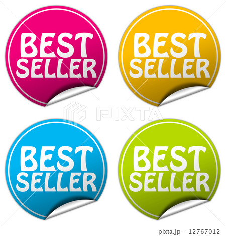 Best seller round stickers set on white background 12767012