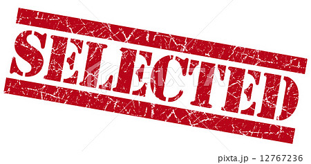 Selected red grunge stamp 12767236