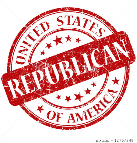 Republican red stamp 12767249