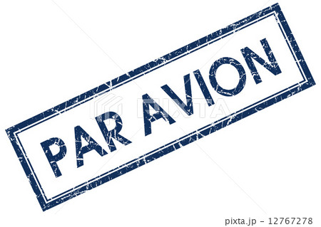 par avion blue square stamp par avion blue square stamp 12767278