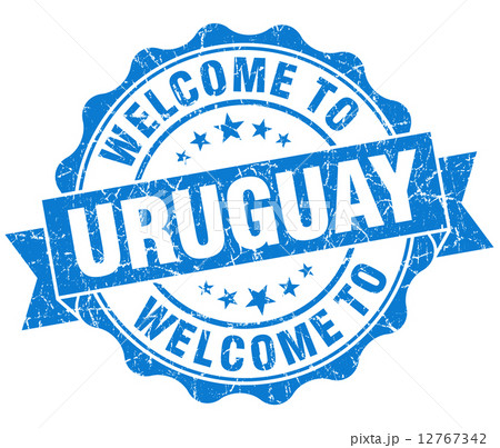 Welcome to Uruguay blue grungy vintage isolated seal Welcome to Uruguay blue grungy vintage isolated seal 12767342