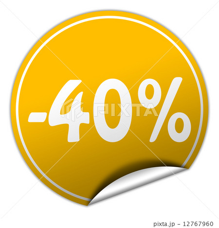 discount round yellow sticker on white background discount round yellow sticker on white background 12767960